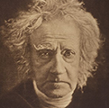 fotografía y astronomía, fotografía siglo XIX, Hesrchel, selenitas, retrato de John Herschel anciano